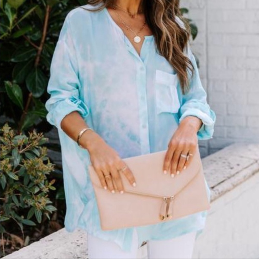 VICI Underwater Tie Dye Tunic Top